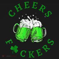 Cheers Fuckers St Patricks Day Beer Drinking Polo thumb 3