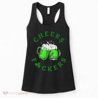 Cheers Fuckers St Patricks Day Beer Drinking Women's Tank Top thumb 0