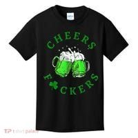 Cheers Fuckers St Patricks Day Beer Drinking Kids T-Shirt thumb 0