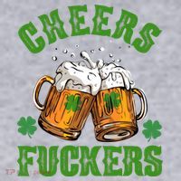 Cheers Fuckers St Patrick's Day Beers Festive Women's Sweatshirt thumb 2