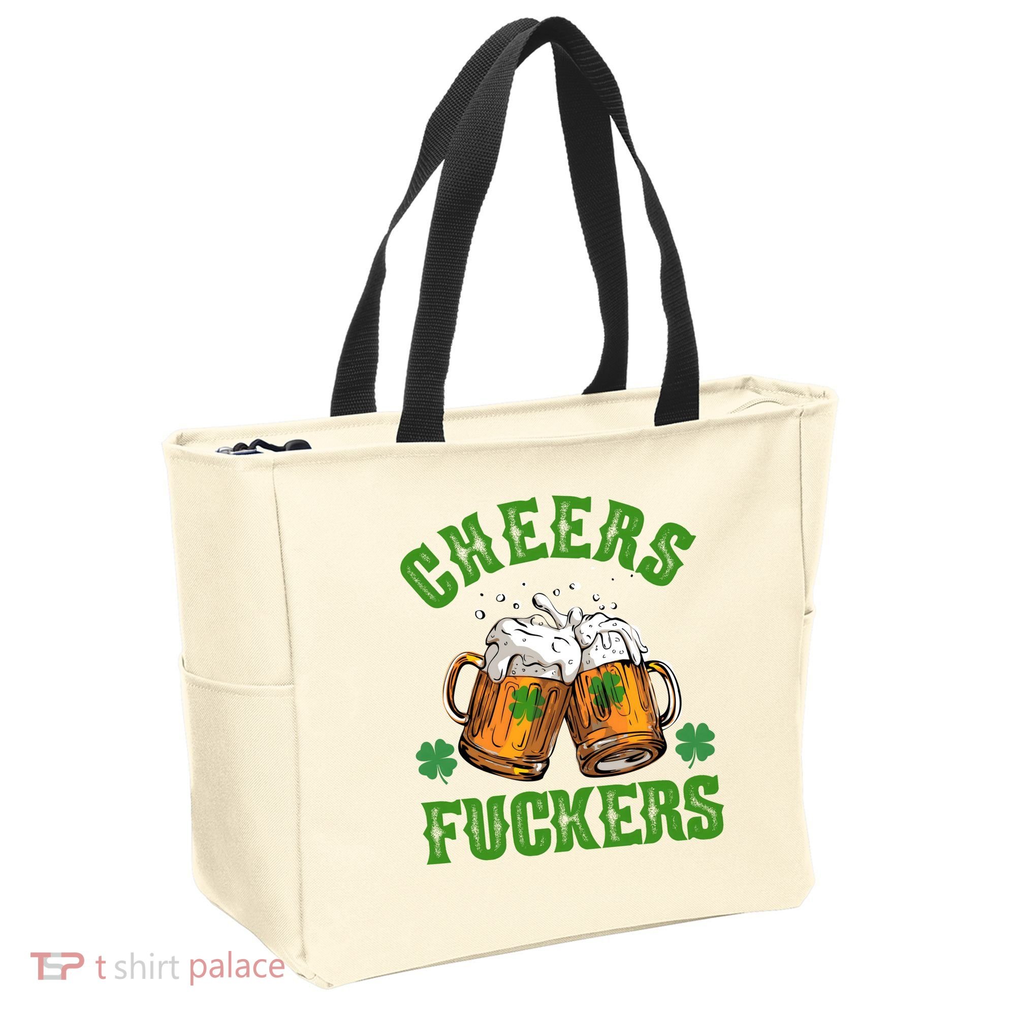 Cheers Fuckers St Patrick's Day Beers Festive Tote Bag