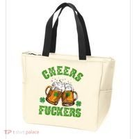 Cheers Fuckers St Patrick's Day Beers Festive Tote Bag thumb 3