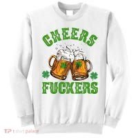Cheers Fuckers St Patrick's Day Beers Festive Sweatshirt thumb 0