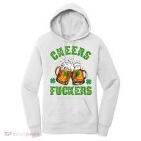 Cheers Fuckers St Patrick's Day Beers Festive Women's Hoodie thumb 0
