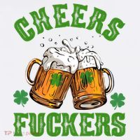 Cheers Fuckers St Patrick's Day Beers Festive Women's Hoodie thumb 2