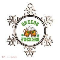 Cheers Fuckers St Patrick's Day Beers Festive Ornament thumb 0