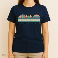 Chicago Flag Skyline Vintage Illinois City Retro Souvenir T-Shirt thumb 4