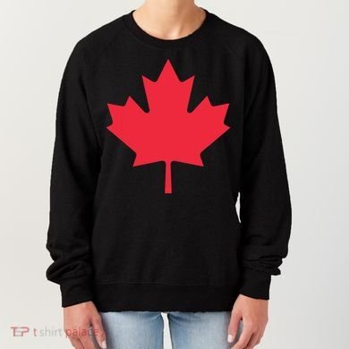 Canadian Flag Shirts Red Maple Leaf Canada Day Women's Sweatshirt