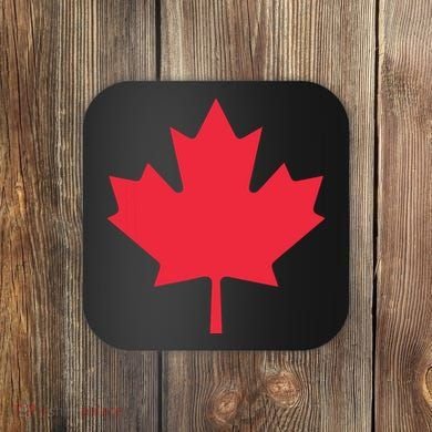 Canadian Flag Shirts Red Maple Leaf Canada Day Coaster
