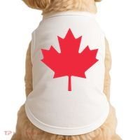 Canadian Flag Shirts Red Maple Leaf Canada Day Doggie Tank thumb 0