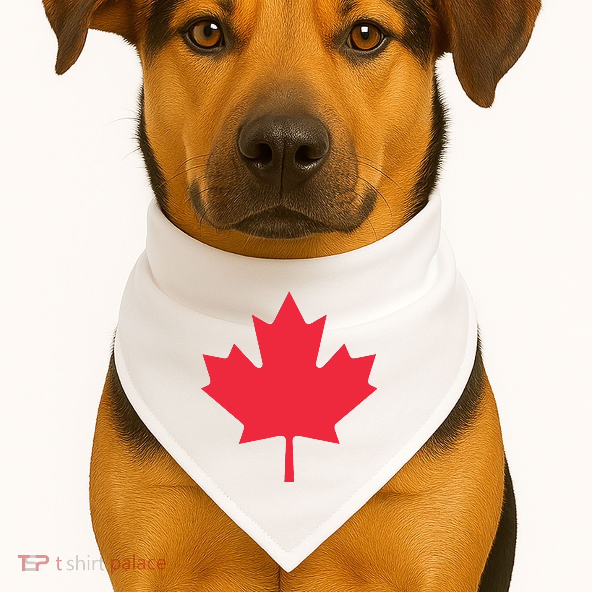Canadian Flag Shirts Red Maple Leaf Canada Day USA-Made Doggie Bandana