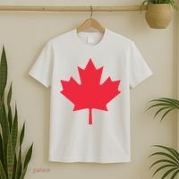 Canadian Flag Shirts Red Maple Leaf Canada Day T-Shirt thumb 2
