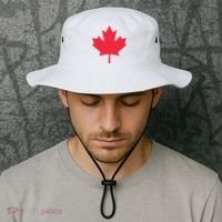 Canadian Flag Shirts Red Maple Leaf Canada Day Bucket Hat thumb 2