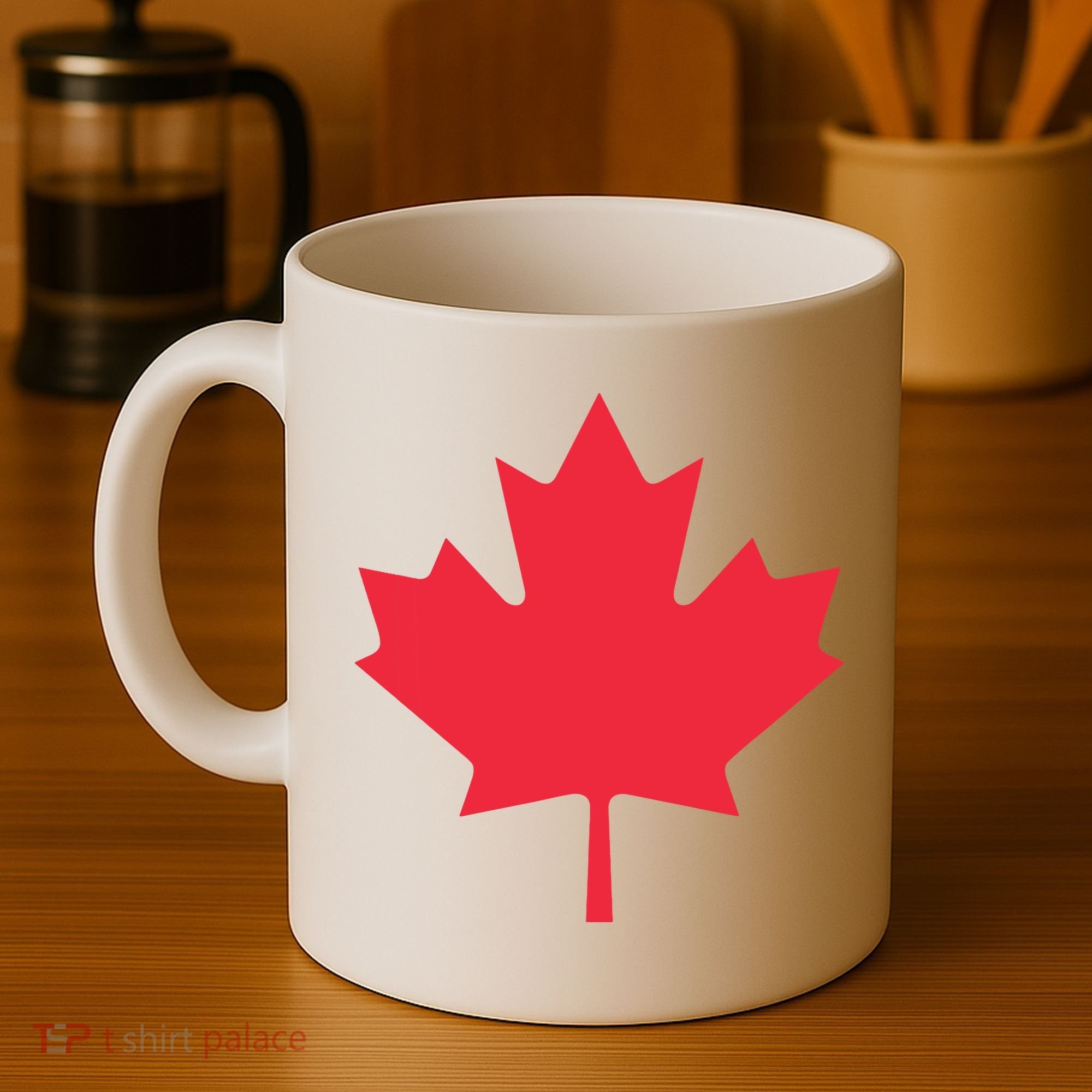Canadian Flag Shirts Red Maple Leaf Canada Day Coffee Mug