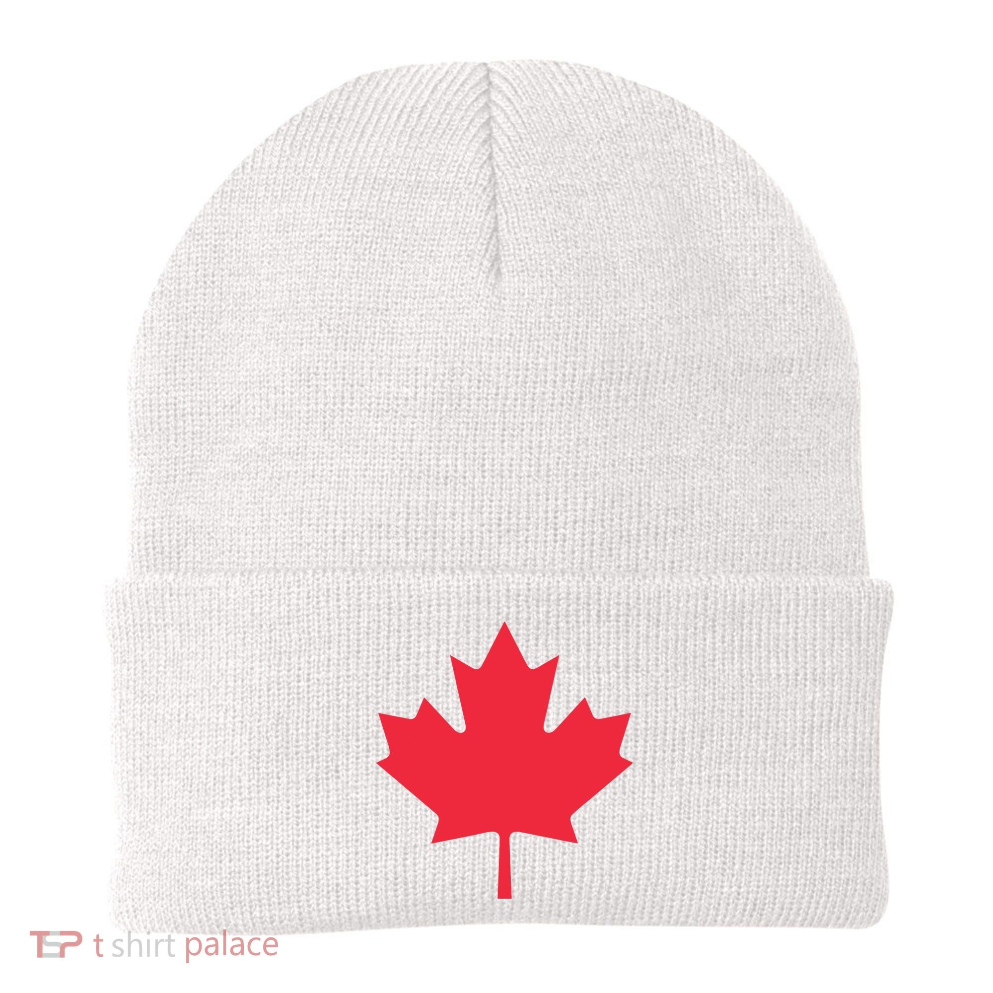 Canadian Flag Shirts Red Maple Leaf Canada Day Beanie