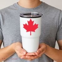 Canadian Flag Shirts Red Maple Leaf Canada Day Tumbler thumb 2