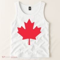 Canadian Flag Shirts Red Maple Leaf Canada Day Tank Top thumb 2