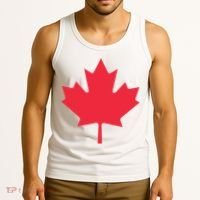 Canadian Flag Shirts Red Maple Leaf Canada Day Tank Top thumb 3