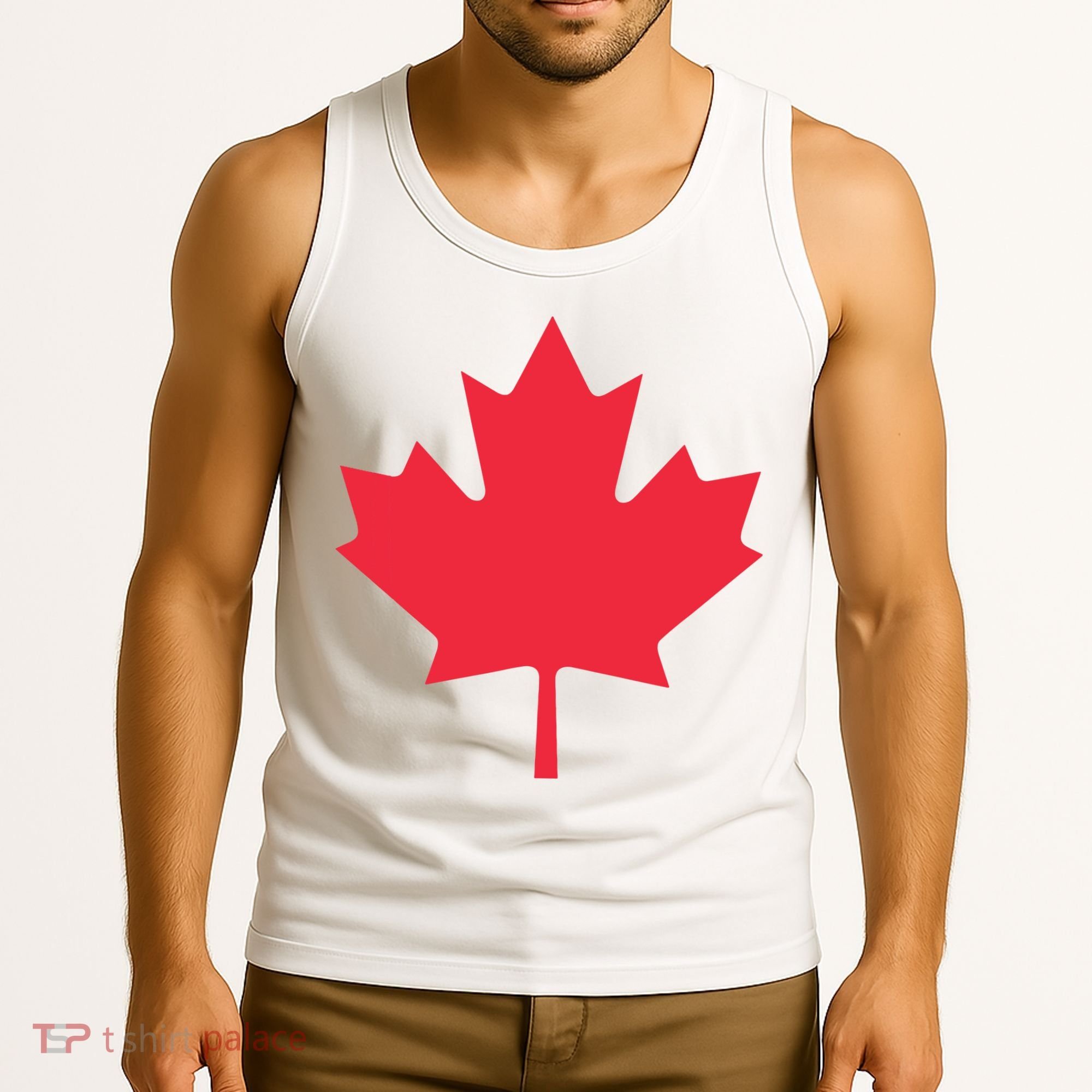 Canadian Flag Shirts Red Maple Leaf Canada Day Tank Top