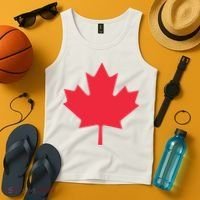 Canadian Flag Shirts Red Maple Leaf Canada Day Tank Top thumb 4
