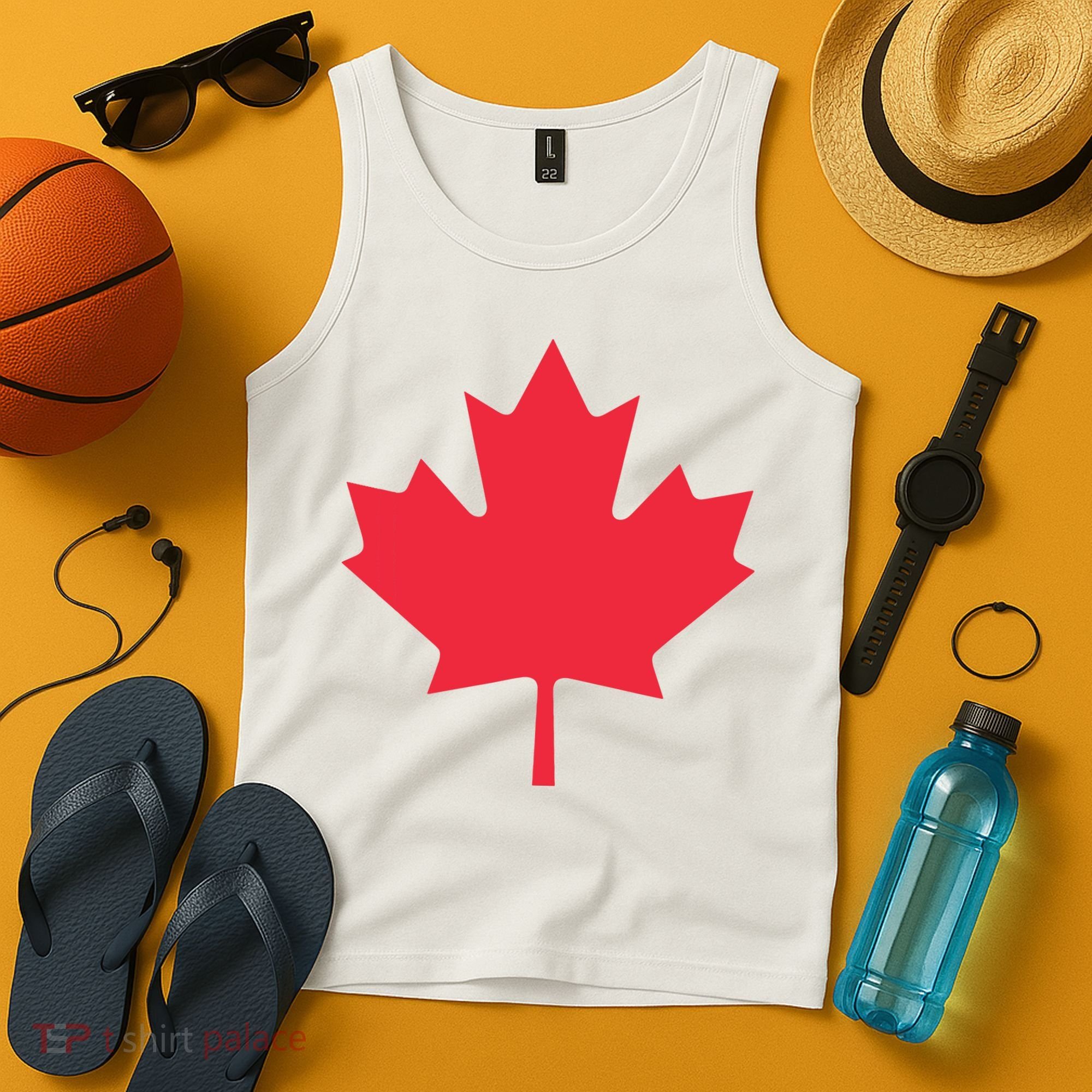 Canadian Flag Shirts Red Maple Leaf Canada Day Tank Top