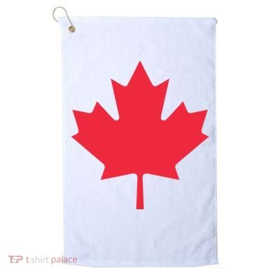 Canadian Flag Shirts Red Maple Leaf Canada Day Golf Towel