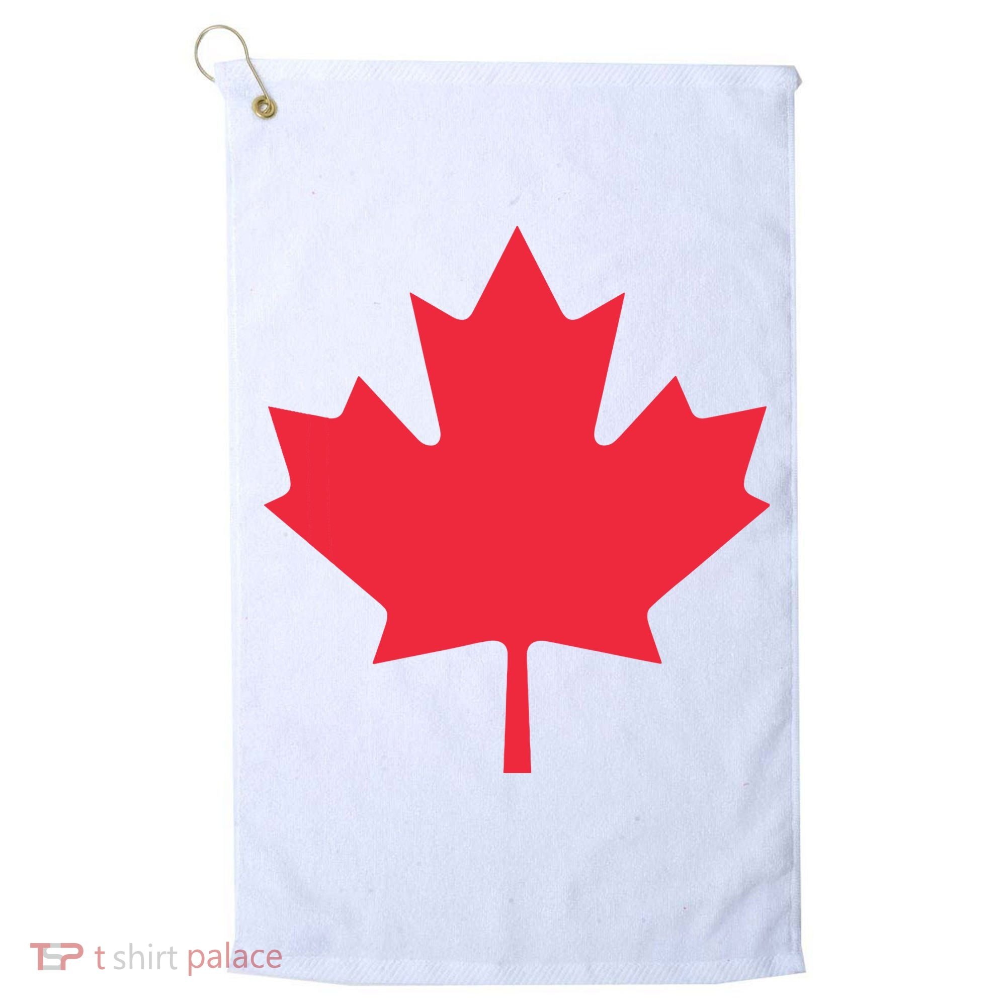 Canadian Flag Shirts Red Maple Leaf Canada Day Golf Towel