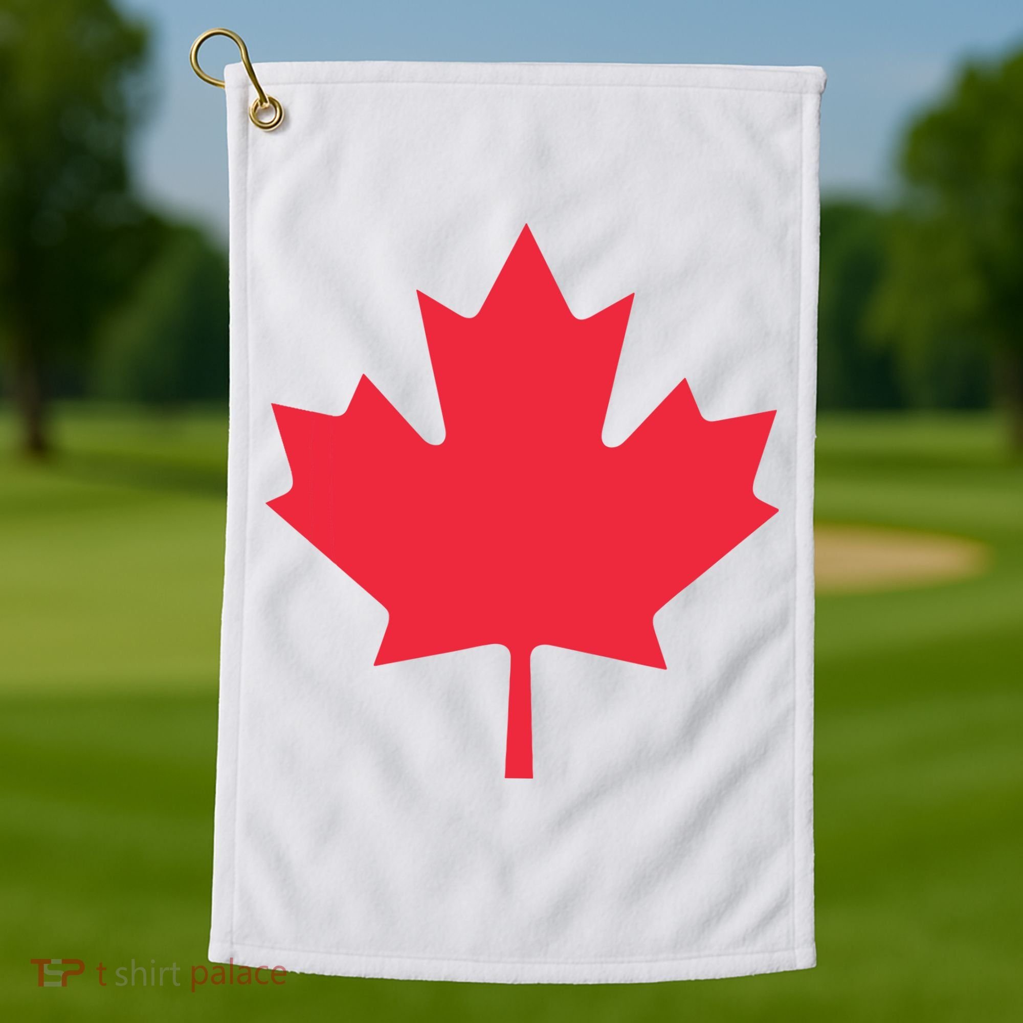 Canadian Flag Shirts Red Maple Leaf Canada Day Golf Towel
