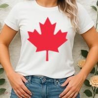 Canadian Flag Shirts Red Maple Leaf Canada Day Women's T-Shirt thumb 2