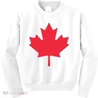 Canadian Flag Shirts Red Maple Leaf Canada Day Kids Sweatshirt thumb 0