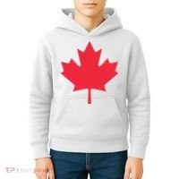 Canadian Flag Shirts Red Maple Leaf Canada Day Kids Hoodie thumb 4