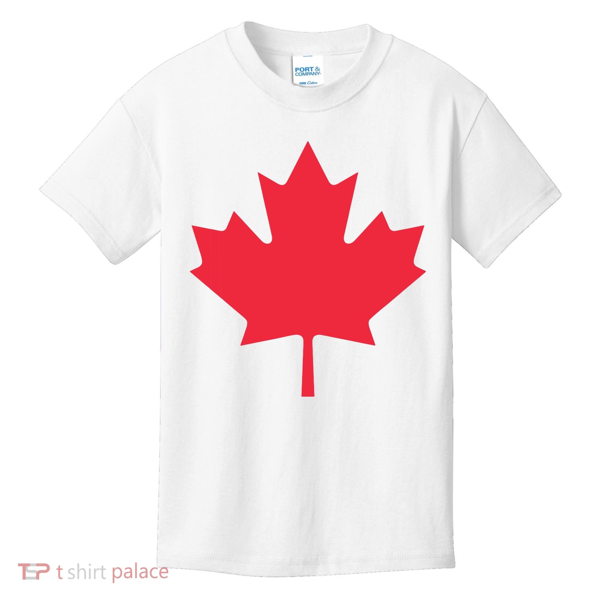Canadian Flag Shirts Red Maple Leaf Canada Day Kids T-Shirt