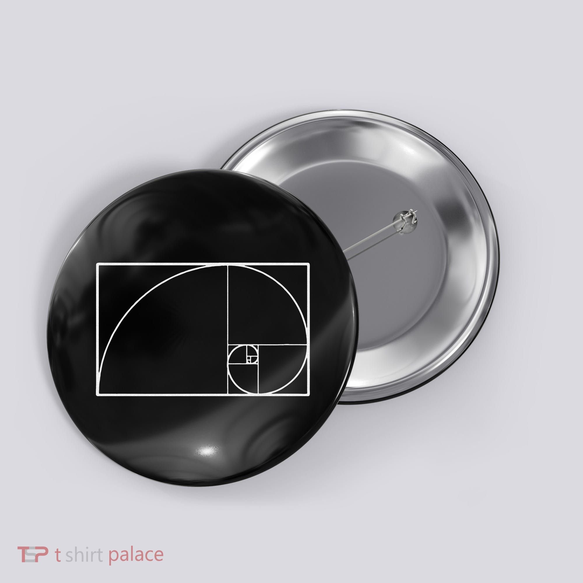 Cool Fibonacci Spiral Trendy Math Lover Science Button