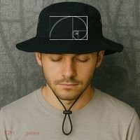 Cool Fibonacci Spiral Trendy Math Lover Science Bucket Hat thumb 2
