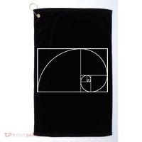 Cool Fibonacci Spiral Trendy Math Lover Science Golf Towel thumb 0