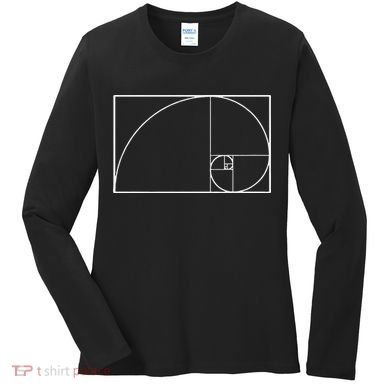 Cool Fibonacci Spiral Trendy Math Lover Science Women's Long Sleeve Shirt
