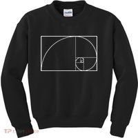 Cool Fibonacci Spiral Trendy Math Lover Science Kids Sweatshirt thumb 0