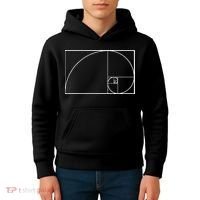 Cool Fibonacci Spiral Trendy Math Lover Science Kids Hoodie thumb 4