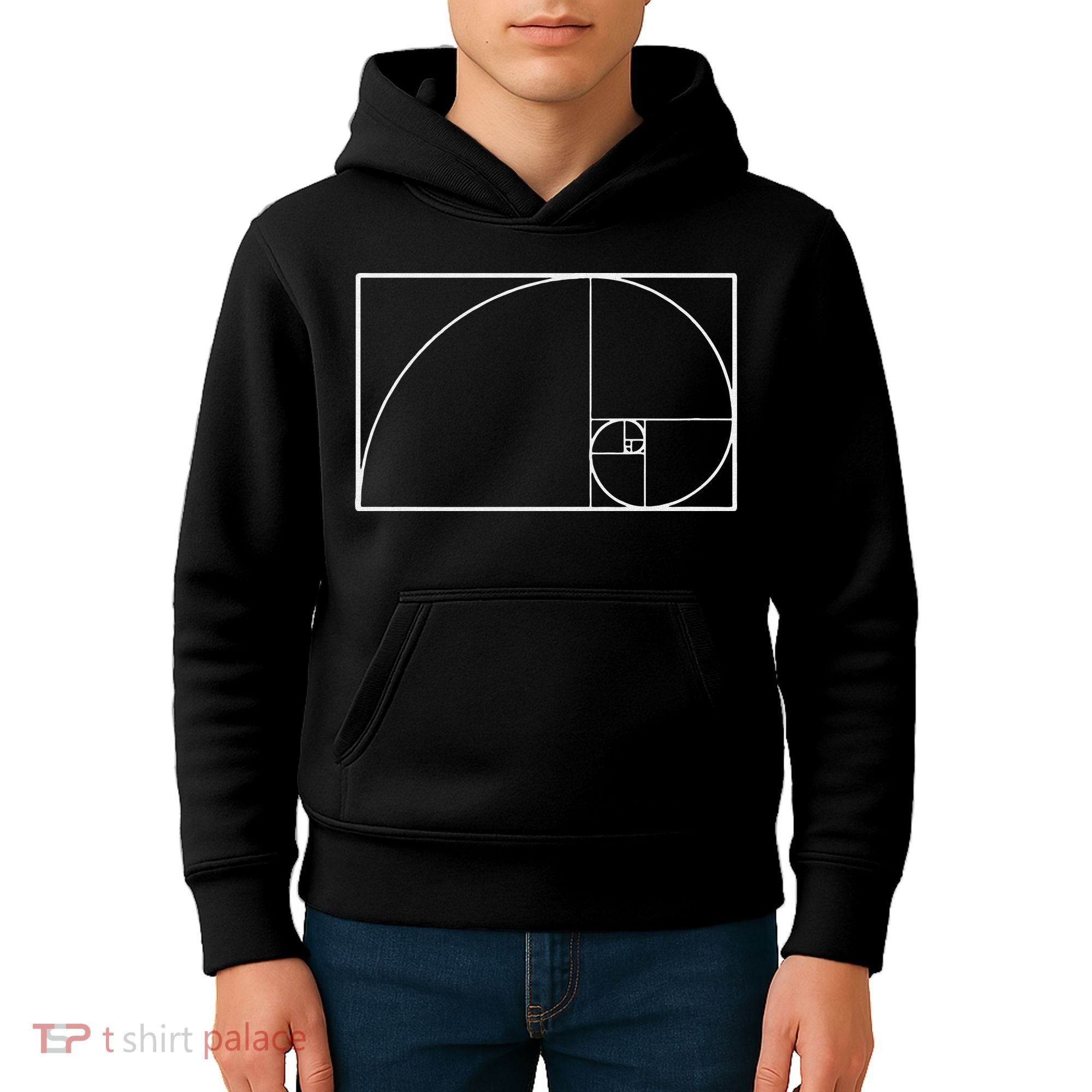 Cool Fibonacci Spiral Trendy Math Lover Science Kids Hoodie