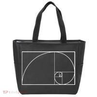 Cool Fibonacci Spiral Trendy Math Lover Science Tote Bag thumb 0