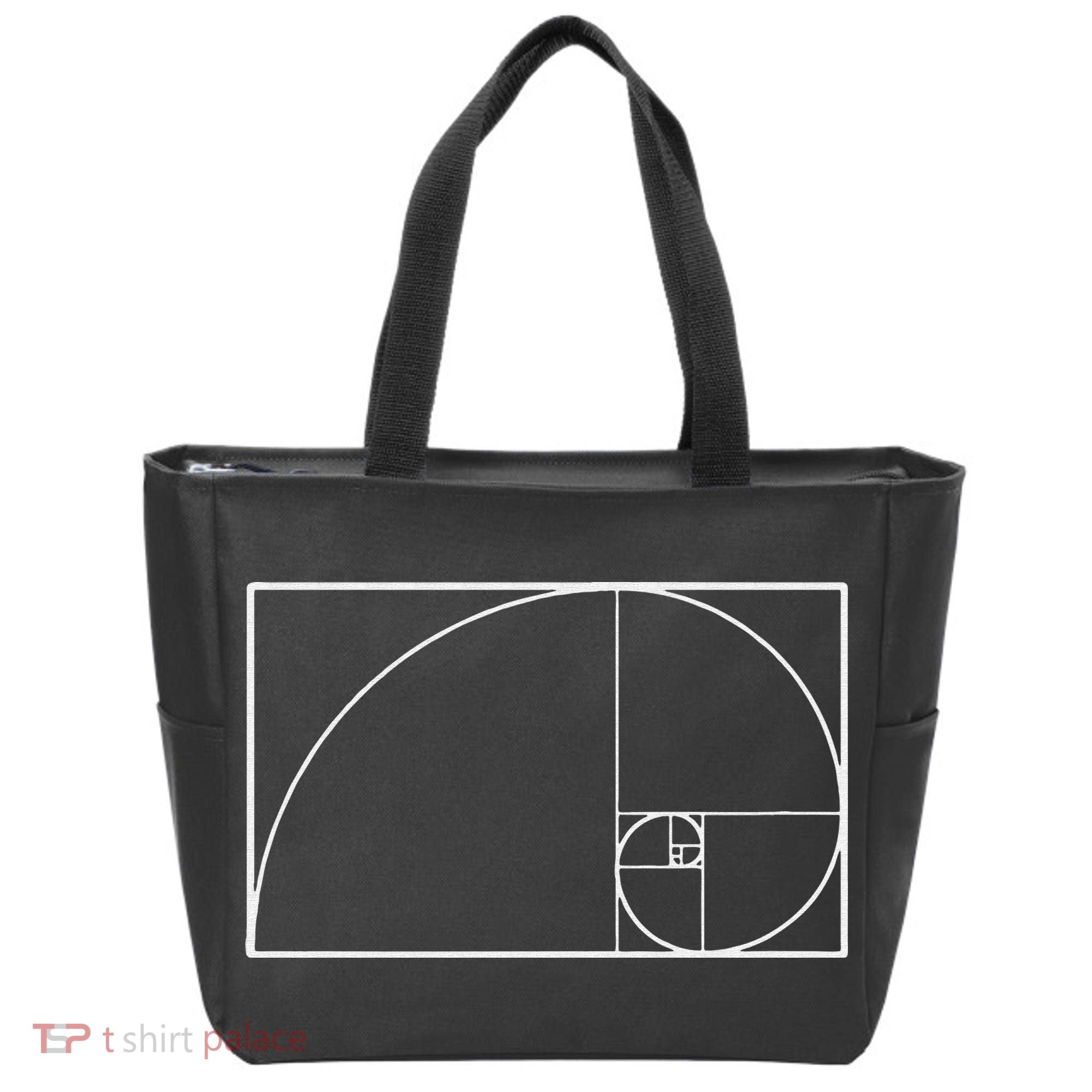 Cool Fibonacci Spiral Trendy Math Lover Science Tote Bag
