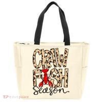 Craw Fish Season Leopard Love Crawfish Tote Bag thumb 0