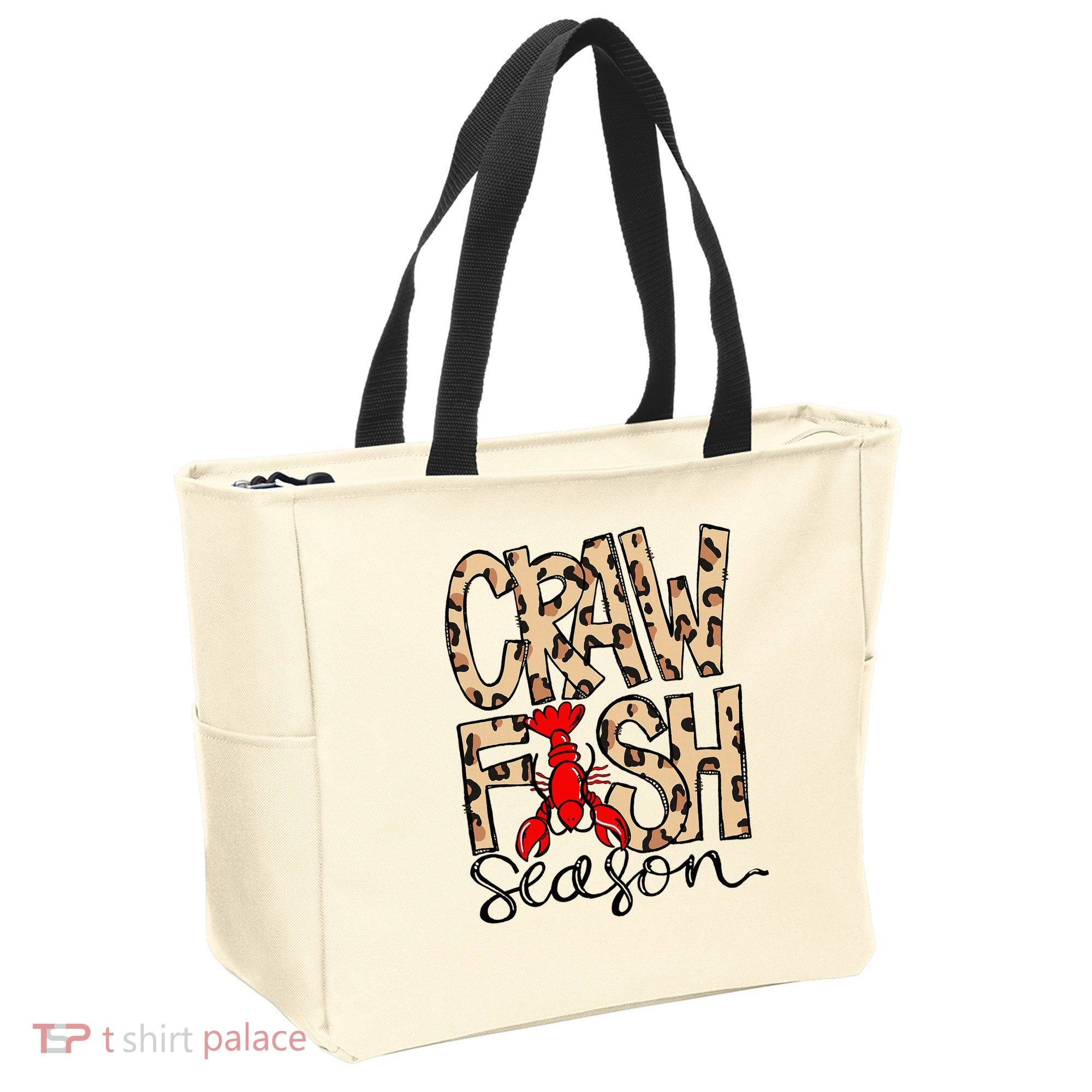 Craw Fish Season Leopard Love Crawfish Tote Bag