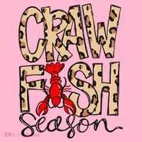 Craw Fish Season Leopard Love Crawfish Coaster thumb 2