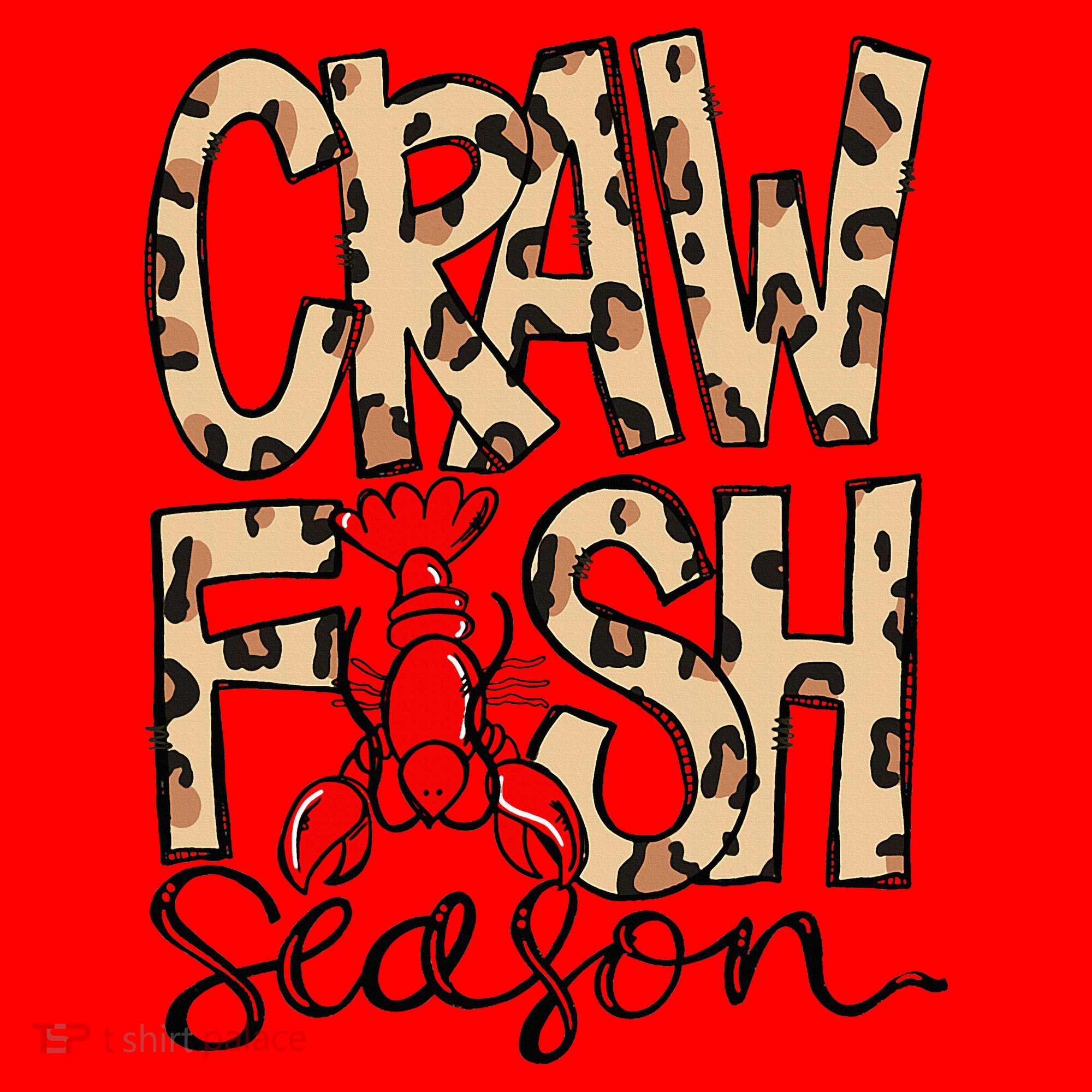 Craw Fish Season Leopard Love Crawfish Santa Hat