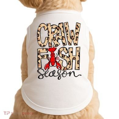 Craw Fish Season Leopard Love Crawfish Doggie Tank