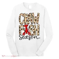 Craw Fish Season Leopard Love Crawfish Long Sleeve Shirt thumb 0