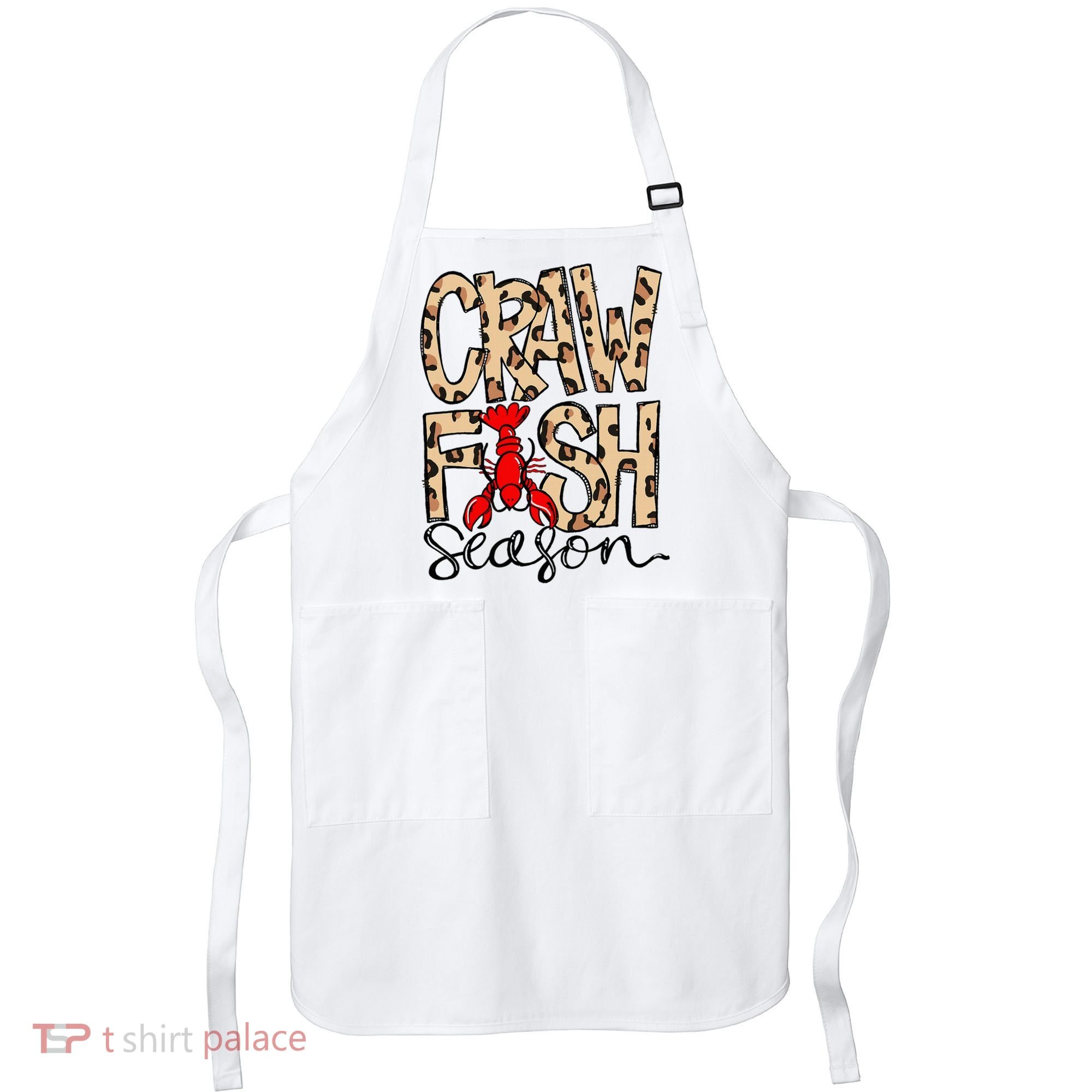 Craw Fish Season Leopard Love Crawfish Apron