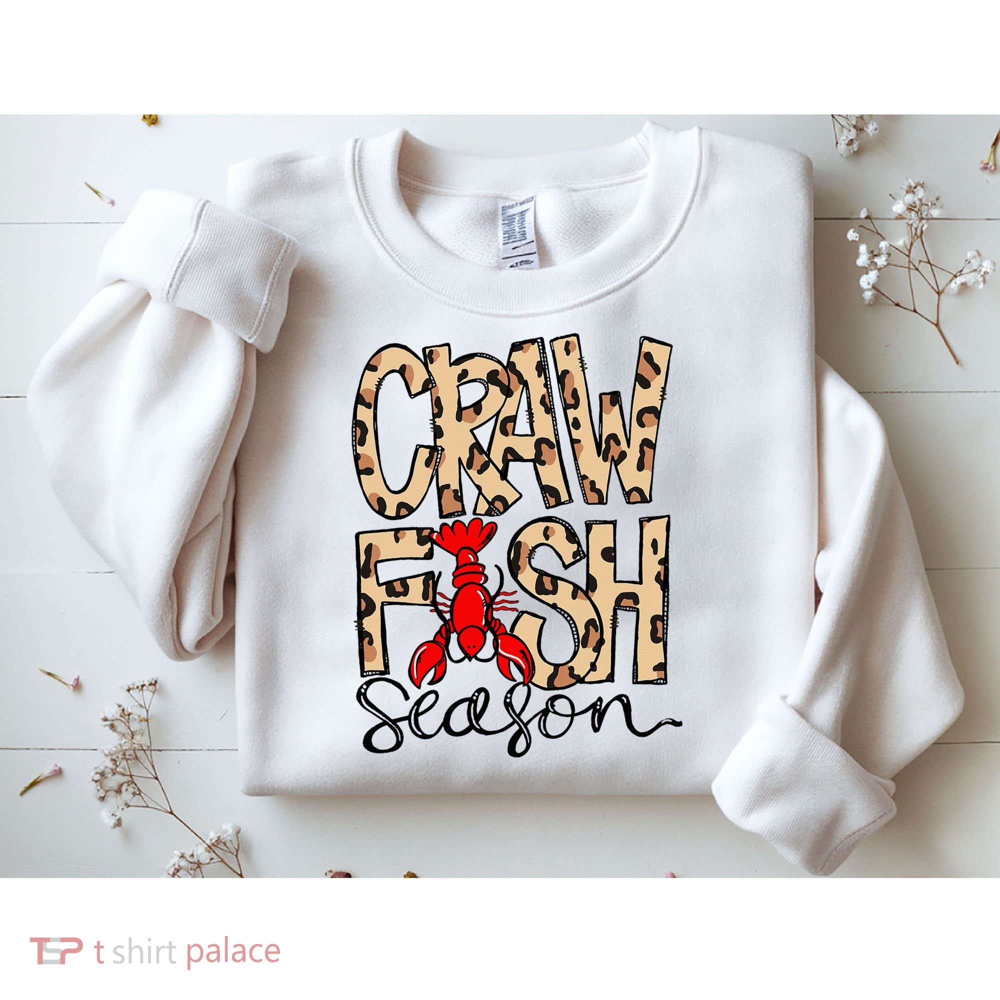 Craw Fish Season Leopard Love Crawfish Sweatshirt