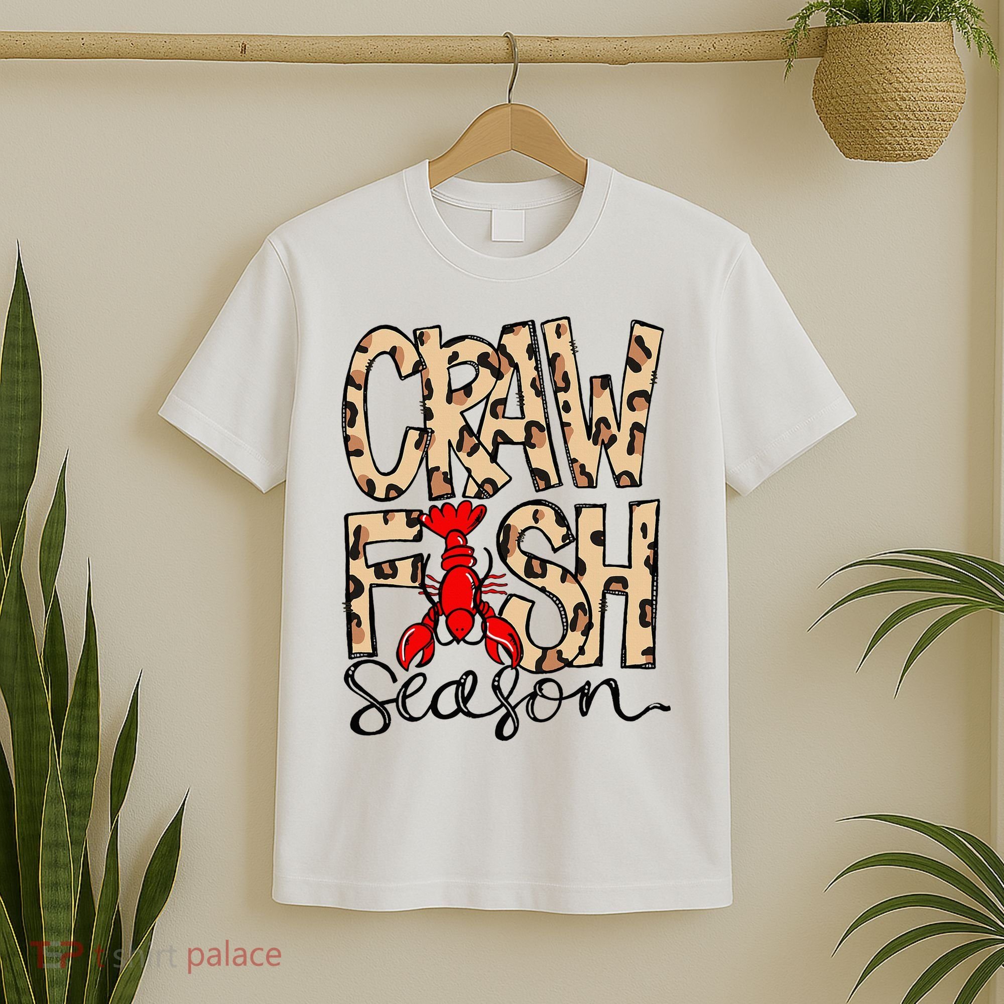 Craw Fish Season Leopard Love Crawfish T-Shirt
